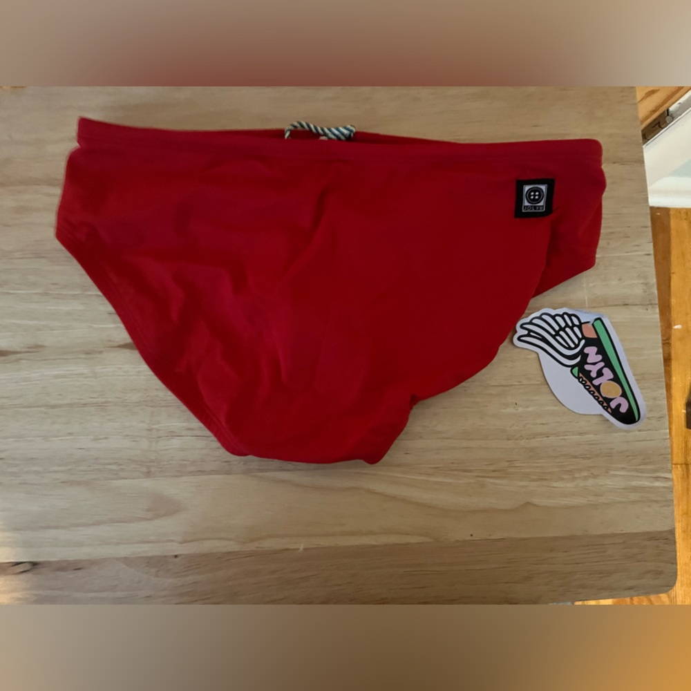 JOLYN, LIFE GUARD RED- SIZE MEDIUM SWIM BOTTOMS